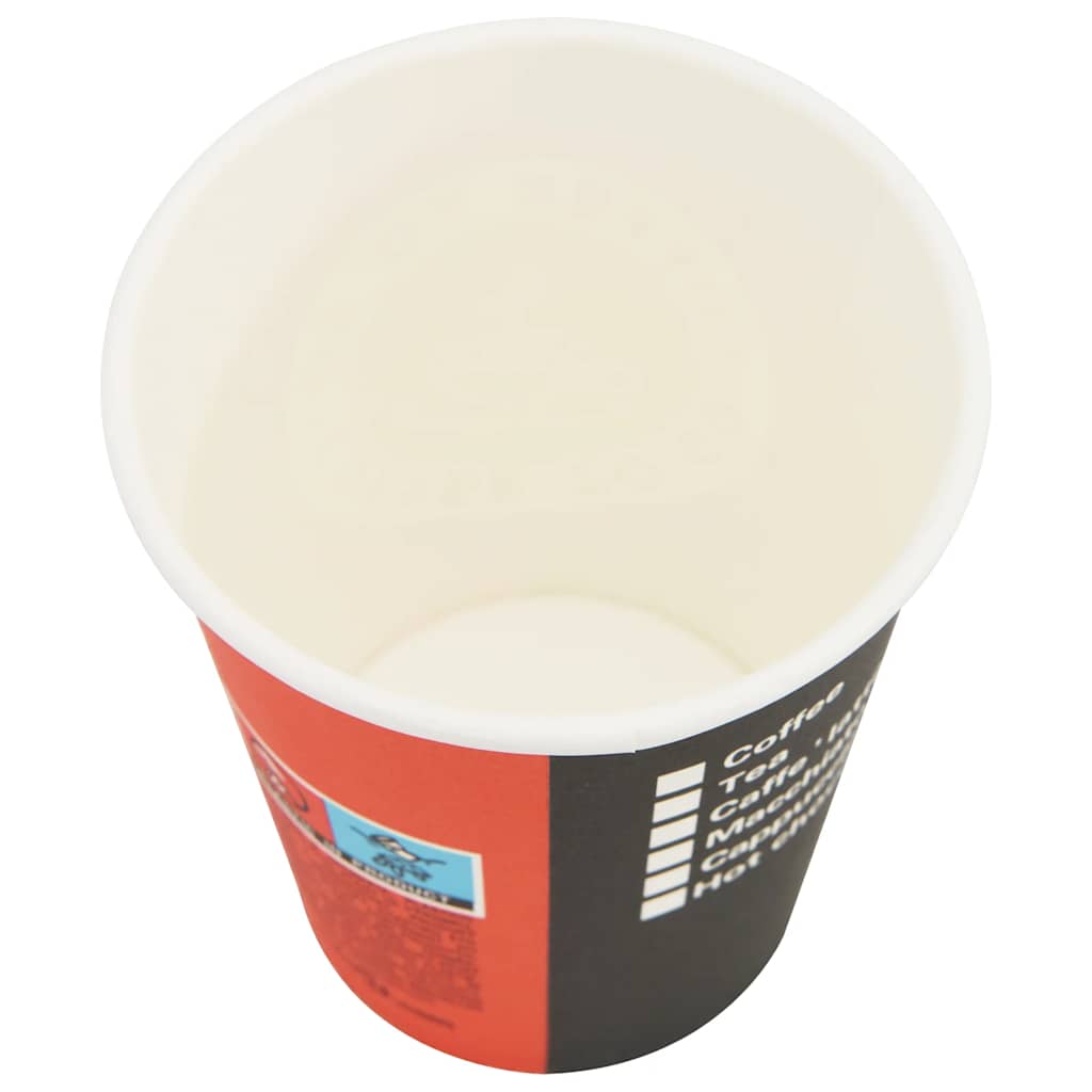 Χάρτινα ποτήρια καφέ με καπάκια 1000 τεμάχια 8oz 240ml