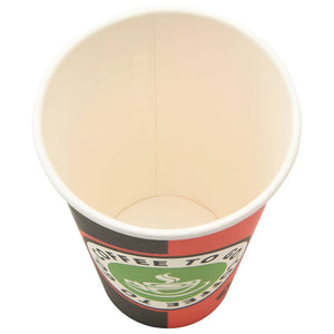 Χάρτινα ποτήρια καφέ με καπάκια 1000 τεμάχια 16oz 400ml