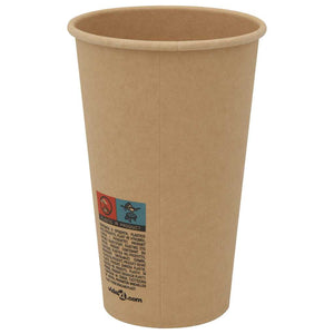 Χάρτινα ποτήρια καφέ με καπάκια 1000 τεμάχια 16oz 400ml