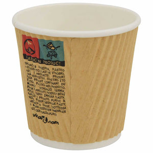 Χάρτινα ποτήρια καφέ με καπάκια 1000 τεμάχια 4oz 100ml - Pakobazaar