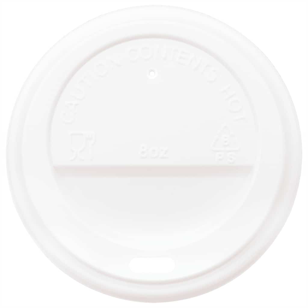 Χάρτινα ποτήρια καφέ με καπάκια 1000 τεμάχια 8oz 200ml - Pakobazaar
