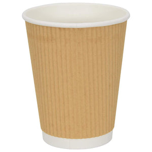 Χάρτινα ποτήρια καφέ με καπάκια 1000 τεμάχια 12oz 300ml - Pakobazaar