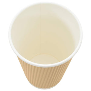 Χάρτινα ποτήρια καφέ με καπάκια 1000 τεμάχια 16oz 400ml - Pakobazaar