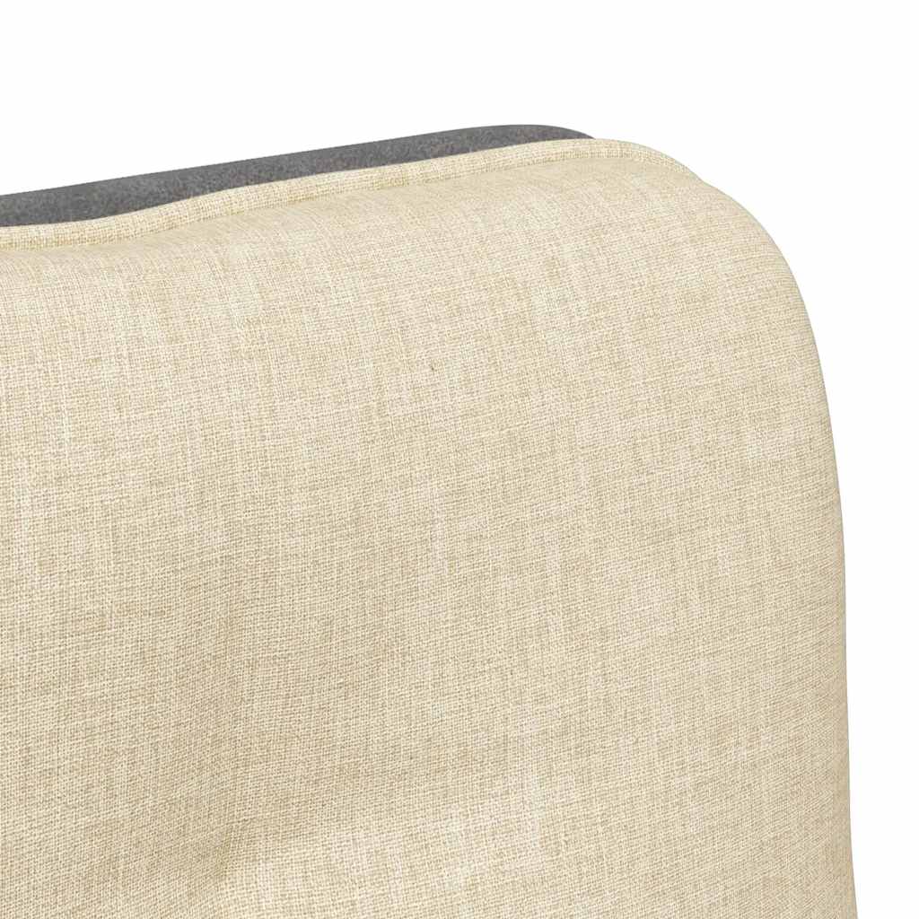 Καρέκλα Γραφείου Περιστρεφόμενη Κρεμ Υφασμάτινη