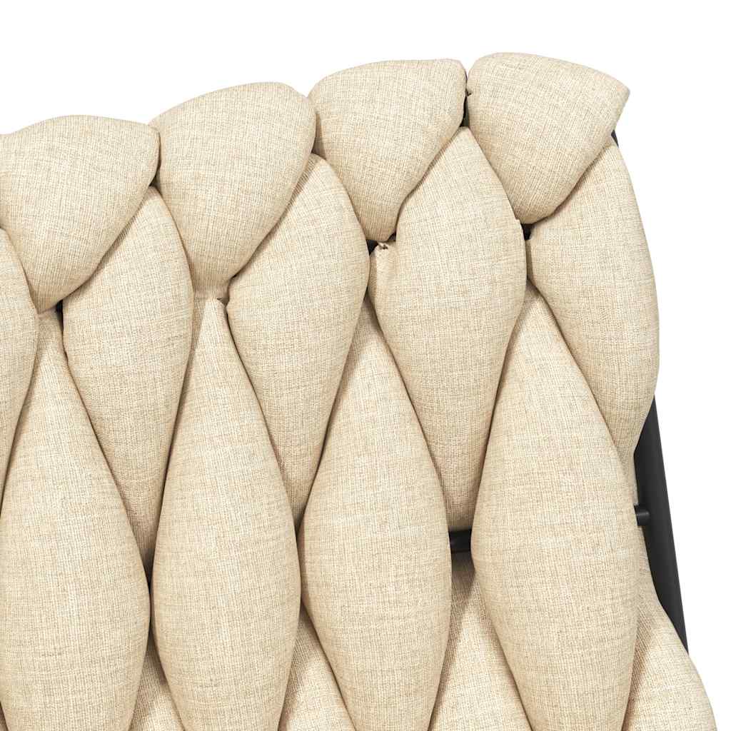 Καρέκλα Γραφείου Περιστρεφόμενη Κρεμ Υφασμάτινη - Pakobazaar