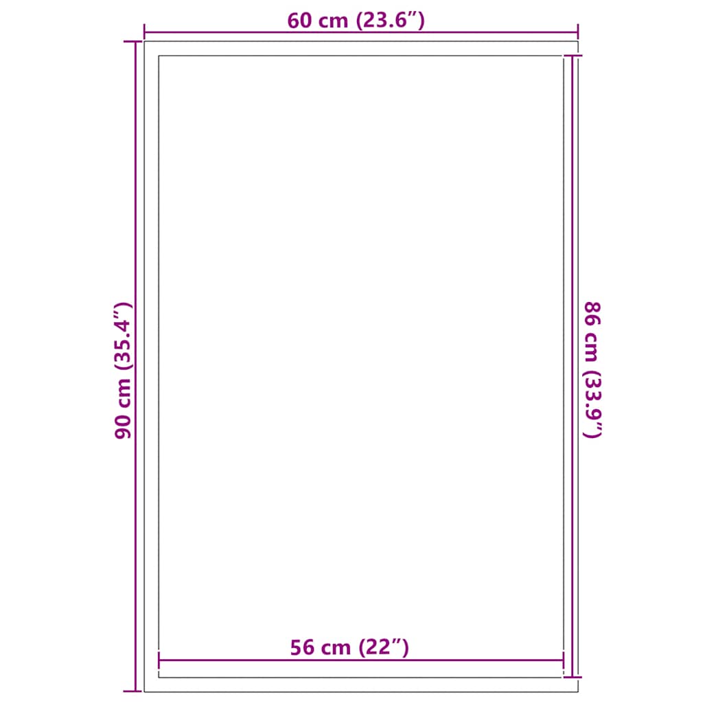 Πατάκι Εισόδου Ανθρακί 60 x 90 εκ. - Pakobazaar