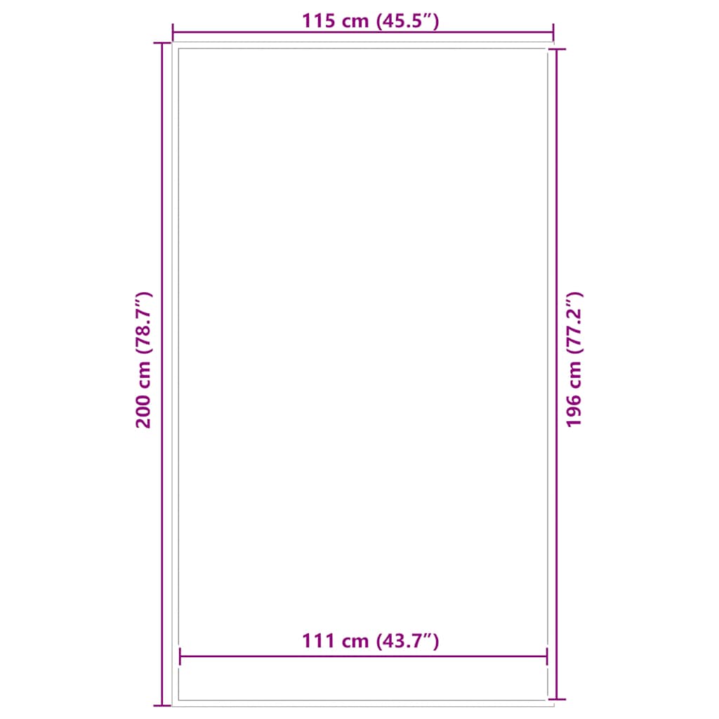 Πατάκι Πόρτας Ανθρακί 115x200 εκ. - Pakobazaar