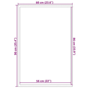 Πατάκι Εισόδου Μαύρο 60 x 90 εκ.
