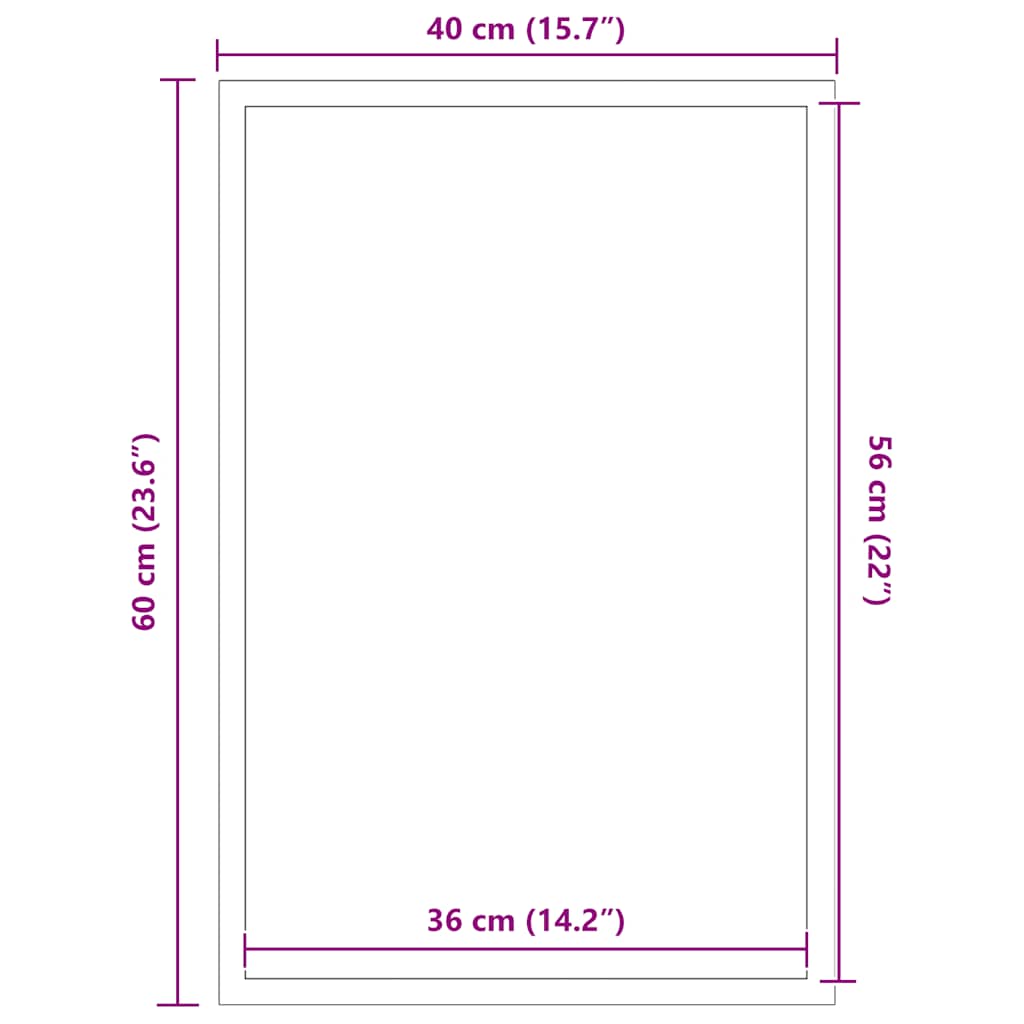 Πατάκι Πόρτας Μπλε 40x60 εκ. - Pakobazaar