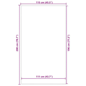 Πατάκι Εισόδου Καφέ 115 x 200 εκ. - Pakobazaar