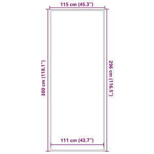 Πατάκι Εισόδου Καφέ 115 x 300 εκ. - Pakobazaar