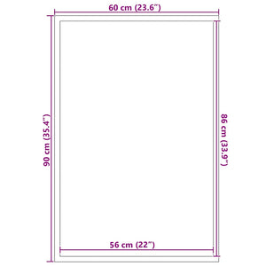 Χαλάκι Εξώπορτας Μαύρο 60 x 90 cm Πολυπροπυλένιο - Pakobazaar