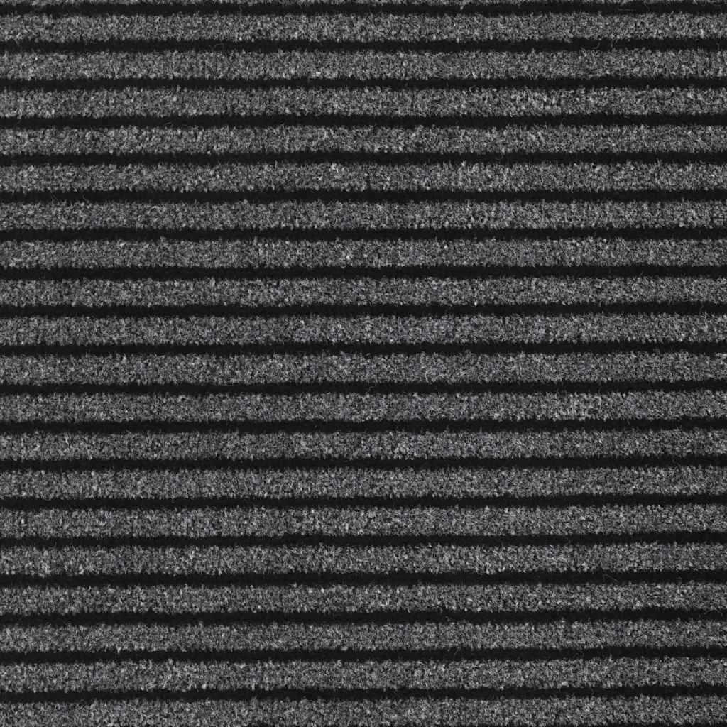 Στρώμα πόρτας Ριγέ μαύρο και γκρι 90x120 cm