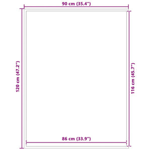 Στρώμα πόρτας Ριγέ μαύρο και γκρι 90x120 cm - Pakobazaar