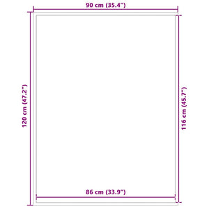Πατάκι Εισόδου Καφέ 90 x 120 εκ. - Pakobazaar