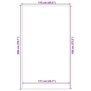 Πατάκι Εισόδου Καφέ 115 x 200 εκ. - Pakobazaar