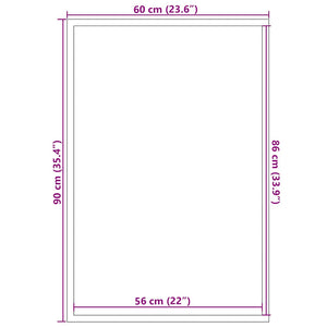 Πατάκι Εισόδου Γκρι 60 x 90 εκ.