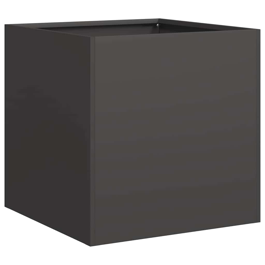 Γλάστρα Μαύρη 40x40x40 cm από χάλυβα ψυχρής έλασης - Pakobazaar