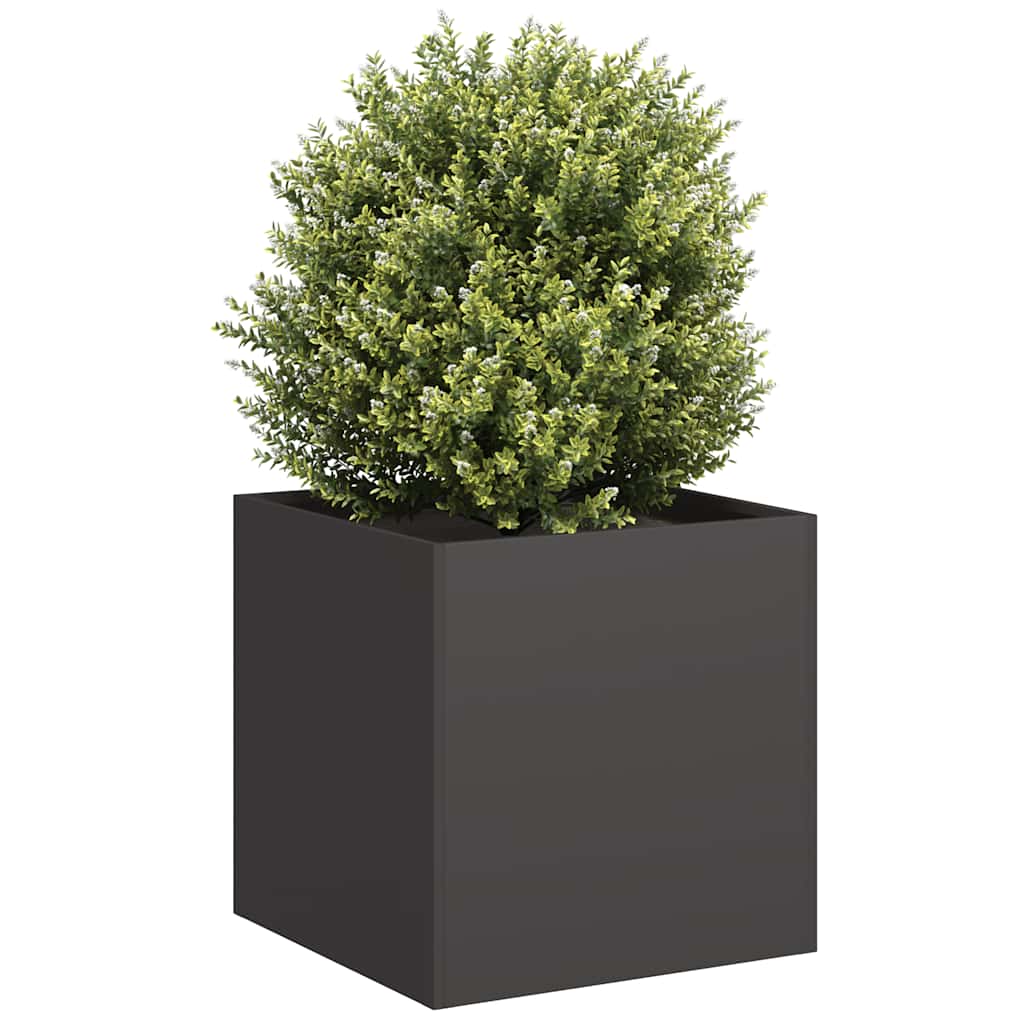 Γλάστρα Μαύρη 40x40x40 cm από χάλυβα ψυχρής έλασης - Pakobazaar