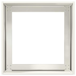 Ζαρντινιέρα Λευκή 40x40x40 εκ. από Χάλυβα Ψυχρής Έλασης