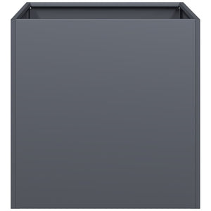 Ζαρντινιέρα Ανθρακί 40x40x40 εκ. από Χάλυβα Ψυχρής Έλασης