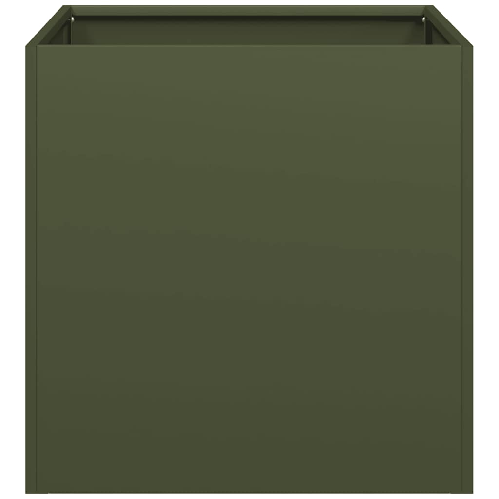 Ζαρντινιέρα Λαδί 40x40x40 εκ. από Χάλυβα Ψυχρής Έλασης
