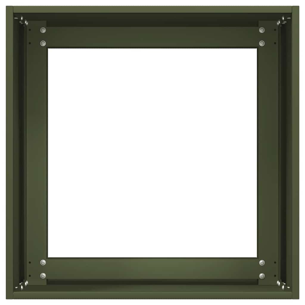 Ζαρντινιέρα Λαδί 40x40x40 εκ. από Χάλυβα Ψυχρής Έλασης