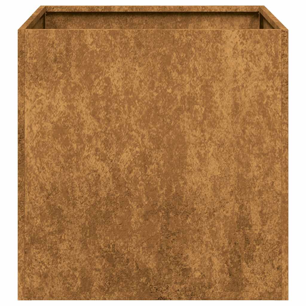 Ζαρντινιέρα Σκουριασμένο 40x40x40εκ. Ατσάλι Σκληρυθέν στον Αέρα - Pakobazaar