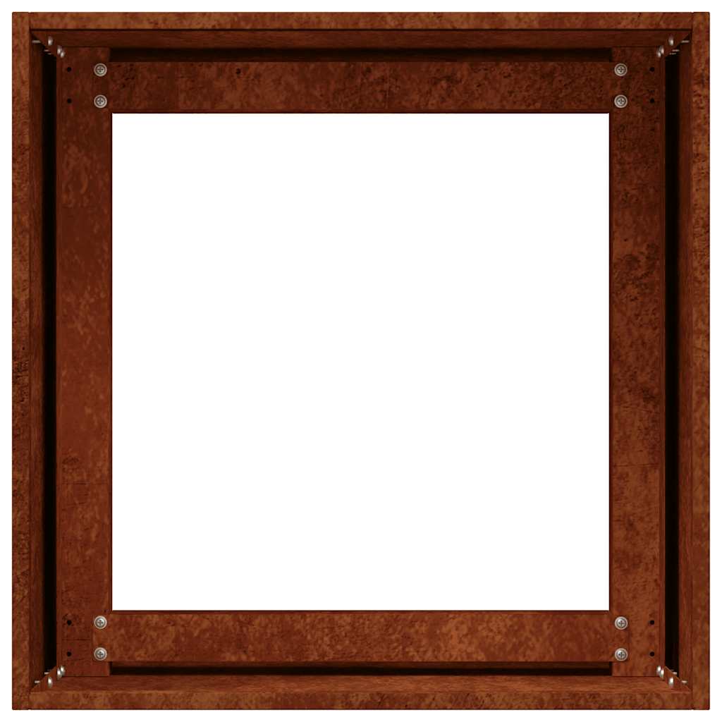 Ζαρντινιέρα Σκουριασμένο 40x40x40εκ. Ατσάλι Σκληρυθέν στον Αέρα - Pakobazaar