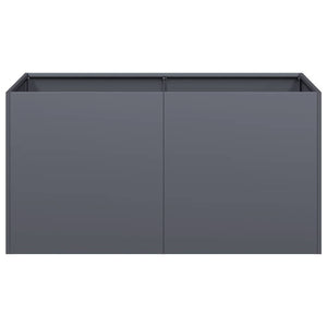 Ζαρντινιέρα Ανθρακί 80x40x40 εκ. από Χάλυβα Ψυχρής Έλασης