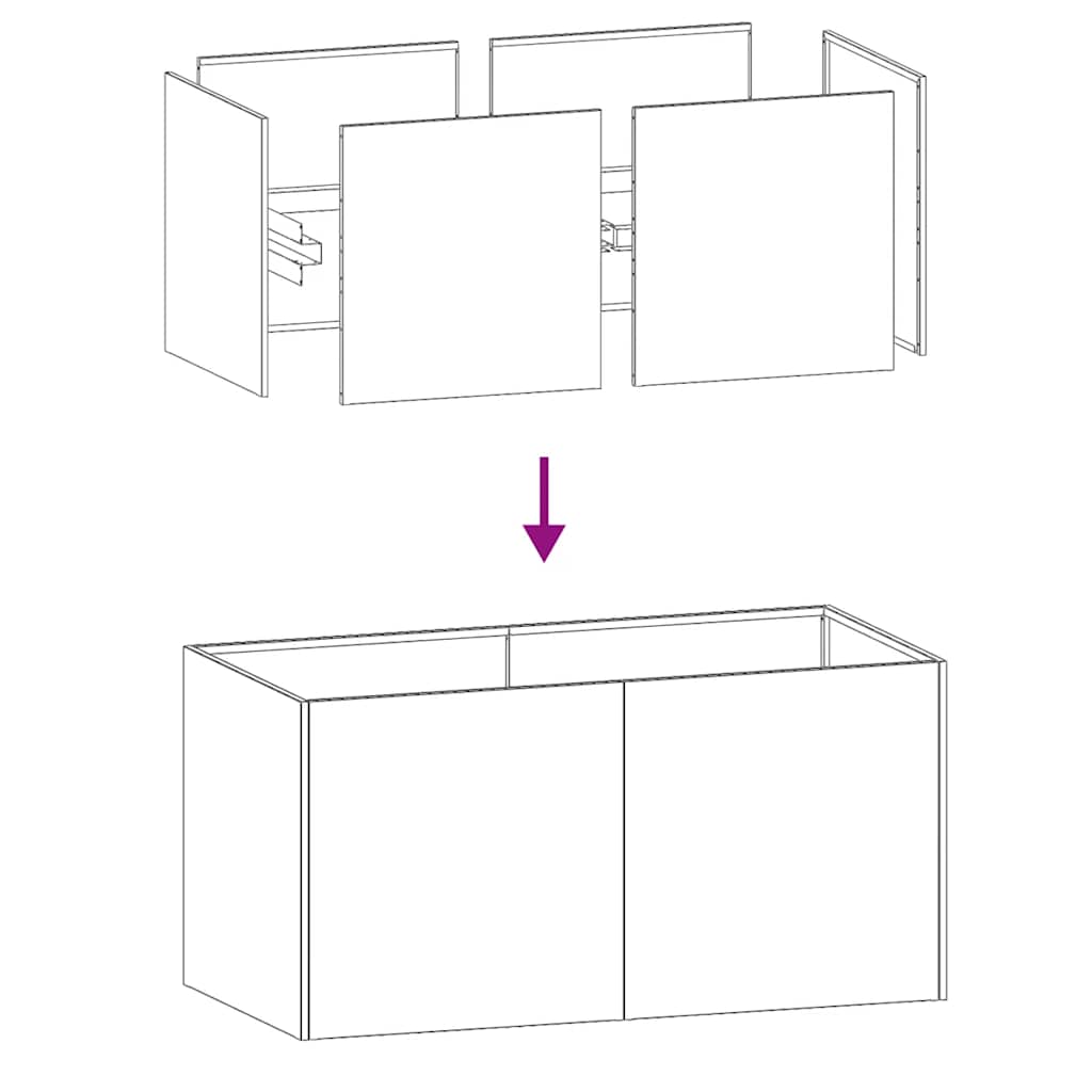 Ζαρντινιέρα 80x40x40 εκ. από Γαλβανισμένο Ατσάλι