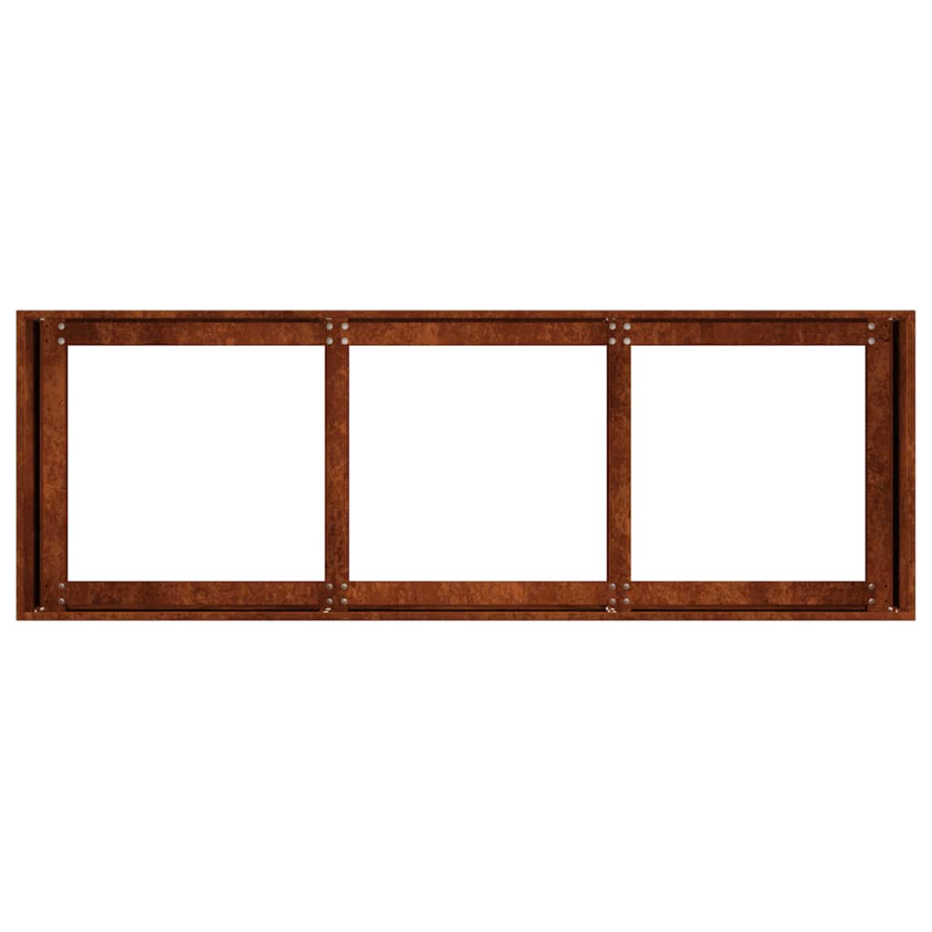Ζαρντινιέρα 120x40x40 εκ. Ατσάλι Σκληρυθέν στον Αέρα - Pakobazaar