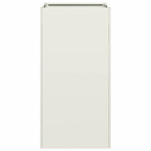 Ζαρντινιέρα Λευκή 40x40x80 εκ. από Χάλυβα Ψυχρής Έλασης