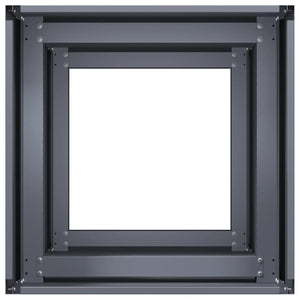 Ζαρντινιέρα Ανθρακί 40x40x80 εκ. από Χάλυβα Ψυχρής Έλασης - Pakobazaar