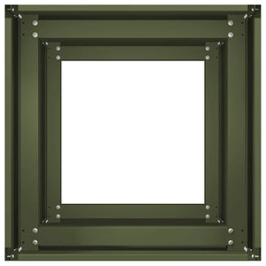Ζαρντινιέρα Λαδί 40x40x80 εκ. από Χάλυβα Ψυχρής Έλασης