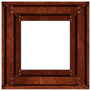 Ζαρντινιέρα Σκουριασμένο 40x40x80εκ. Ατσάλι Σκληρυθέν στον Αέρα