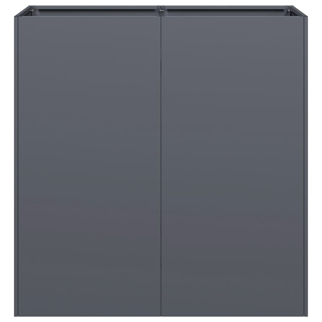 Ζαρντινιέρα Ανθρακί 80x40x80 εκ. από Χάλυβα Ψυχρής Έλασης - Pakobazaar