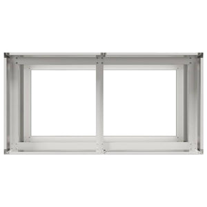 Ζαρντινιέρα 80x40x80 εκ. από Ανοξείδωτο Ατσάλι - Pakobazaar