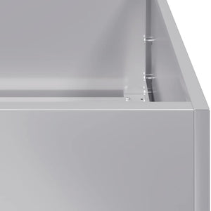 Ζαρντινιέρα 80x40x80 εκ. από Γαλβανισμένο Ατσάλι
