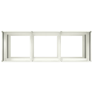 Ζαρντινιέρα Λευκή 120x40x80 εκ. από Χάλυβα Ψυχρής Έλασης - Pakobazaar