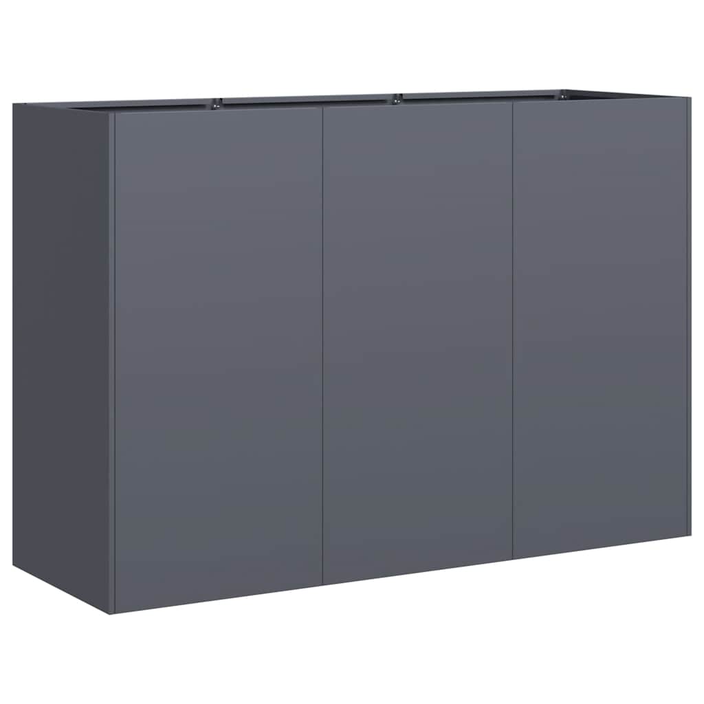 Ζαρντινιέρα Ανθρακί 120x40x80 εκ. από Χάλυβα Ψυχρής Έλασης