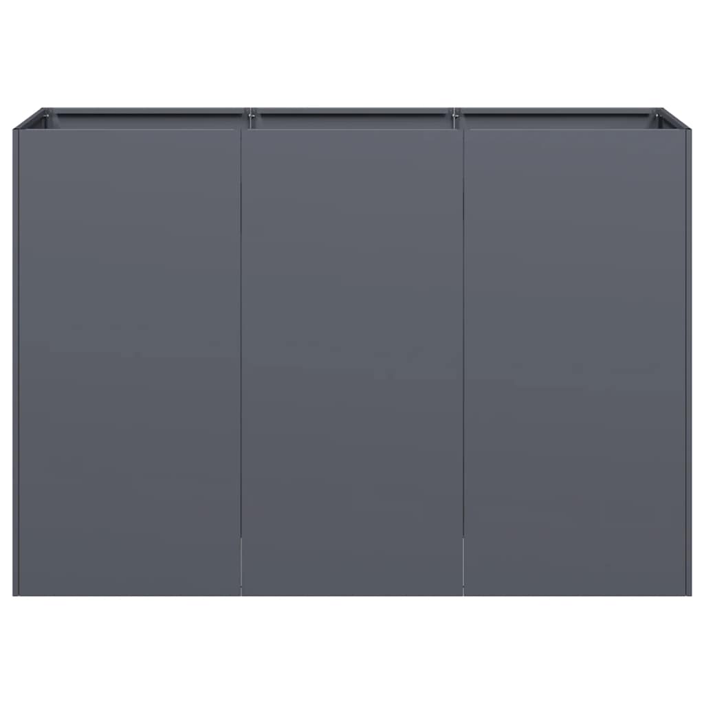 Ζαρντινιέρα Ανθρακί 120x40x80 εκ. από Χάλυβα Ψυχρής Έλασης