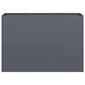Ζαρντινιέρα Ανθρακί 120x40x80 εκ. από Χάλυβα Ψυχρής Έλασης