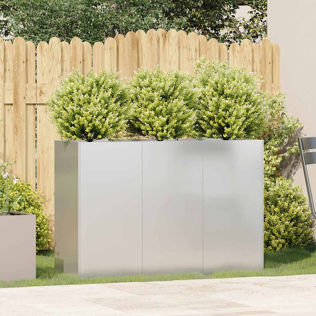 Ζαρντινιέρα 120x40x80 εκ. από Ανοξείδωτο Ατσάλι