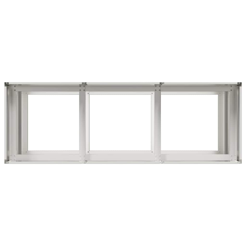 Ζαρντινιέρα 120x40x80 εκ. από Ανοξείδωτο Ατσάλι