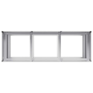 Ζαρντινιέρα 120x40x80 εκ. από Γαλβανισμένο Ατσάλι