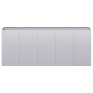 Ζαρντινιέρα 200x40x80 εκ. από Γαλβανισμένο Ατσάλι