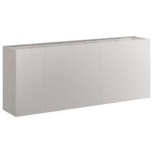 Ζαρντινιέρα 200x40x80 εκ. Ατσάλι Σκληρυθέν στον Αέρα - Pakobazaar