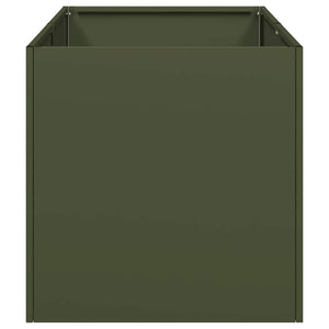 Ζαρντινιέρα Λαδί 40x80x40 εκ. από Χάλυβα Ψυχρής Έλασης