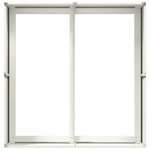 Ζαρντινιέρα Λευκή 80x80x40 εκ. από Χάλυβα Ψυχρής Έλασης